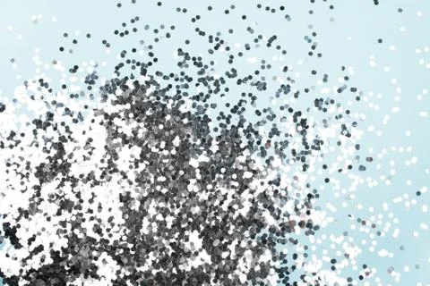 Silver glitter background Stock Photos