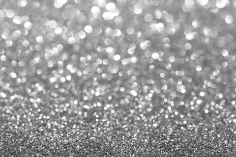 Silver glitter background. Sparkle texture. Stock Photos