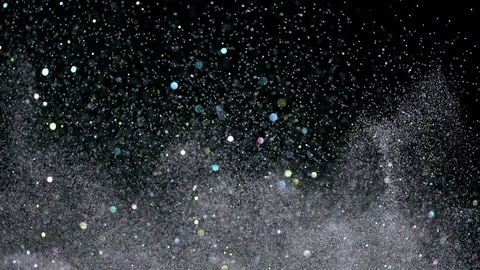 SIlver Glitter Background in Super Slow ... | Stock Video | Pond5