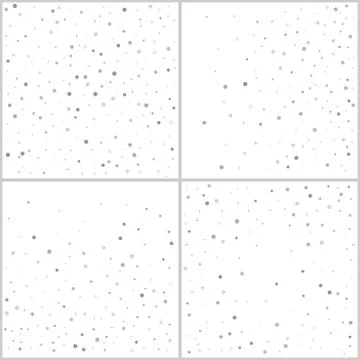 Silver glitter backgrounds polka dot vector illustration set Stock-Illustration