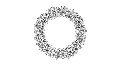 Silver glitter circle decoration Stock Illustration