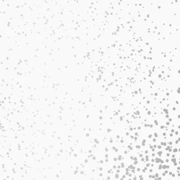 Silver glitter confetti on a white background. Illustration of a drop of sh.. Stock Illustration