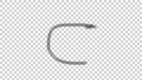 Silver glitter letter C decoration element Stock Illustration