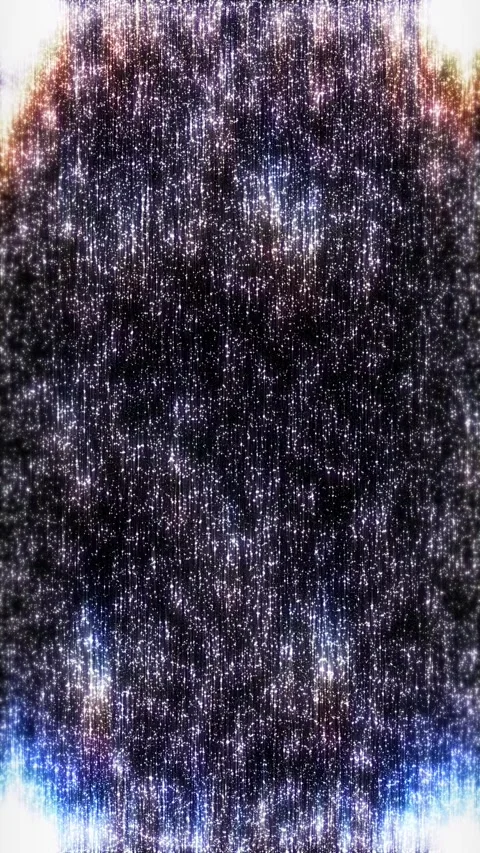 Silver Glitter Rain With Chromatic Aberration Edge Video stock 342492189