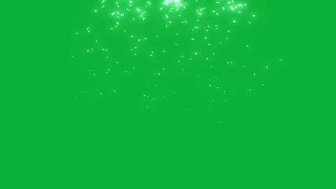 Silver glitter rain on greenscreen background Stock-Footage 262214721
