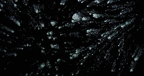 Silver glitter sparkle texture against black background in 4K Stock Footage 139015022