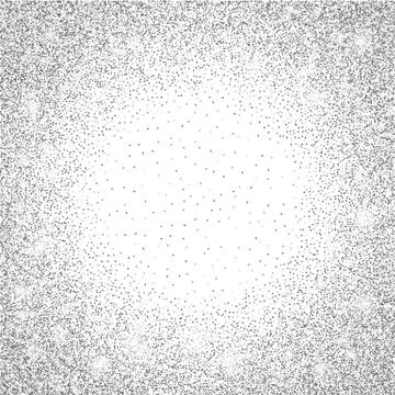 Silver glitter sparkle on a transparent background. Silver Vibrant background 스톡 일러스트
