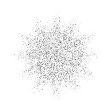 Silver glitter texture splash on white background Stock Illustration
