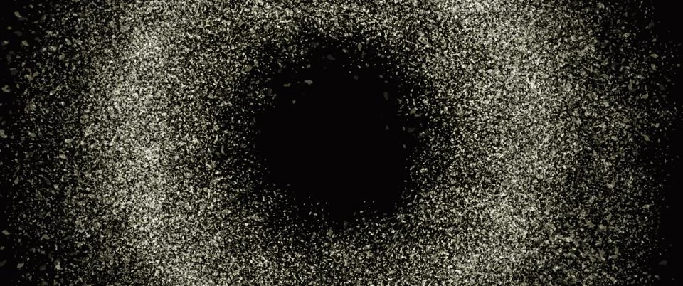 Silver glitters on a black background Illustrazione stock