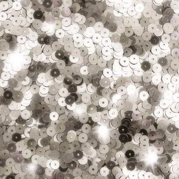 Silver glittery sequin texture Stock Photos