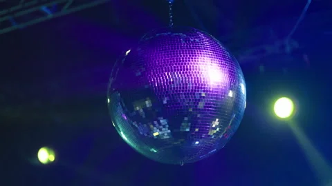 Silver glossy disco ball 스톡 동영상 170220928