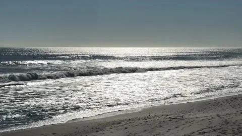 Silver Glow On The Atlantic Ocean Stock Footage 230343134