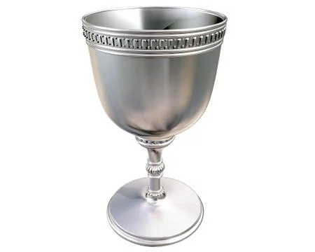 Silver goblet Illustrazione stock
