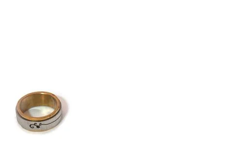 Silver golden ring Stock Photos