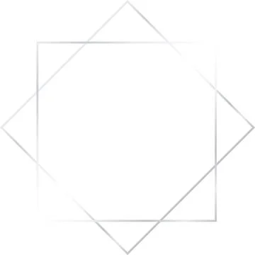 Silver Gradient octagon Border Stock Illustration