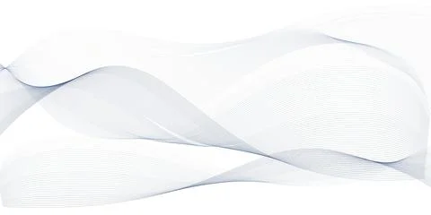 Silver Gray Abstract Wave Background Vector Stock Illustration