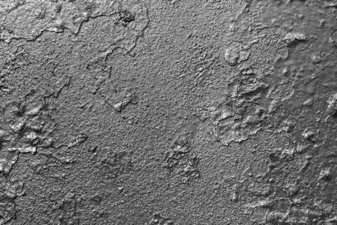 Silver gray texture with cracks and scratches in grunge style Stock Photos
