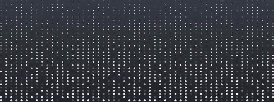 Silver halftone dotted texture. White and grey dots on blue gradient background Stock Illustration