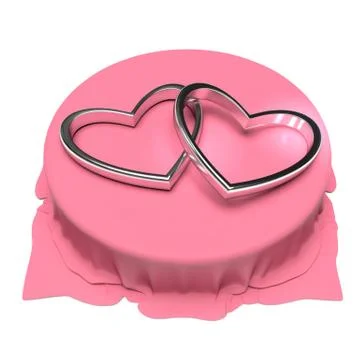 Silver hearts Stock Illustration