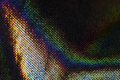 Silver hologram textile background Stock Photos