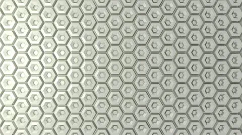 Silver honeycomb background lighting; ; Stock Footage 12561021