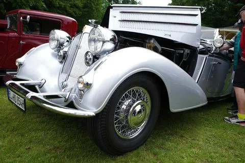 A Silver Horch 853 Stock Photos