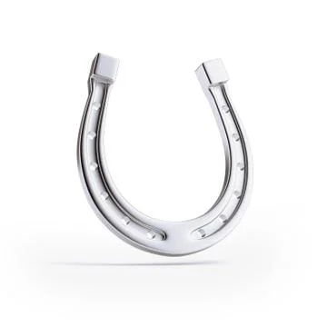 Silver horseshoe Stock Illustration
