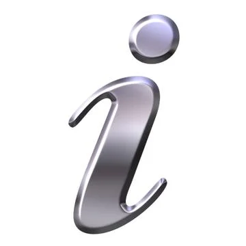 Silver Information Symbol Stock Illustration