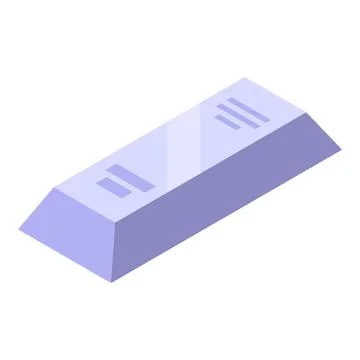 Silver ingot representing saving money investment or wealth 스톡 일러스트