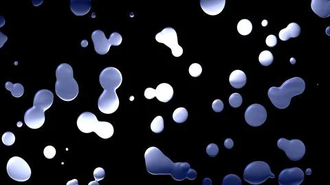 Silver ink mixture in dark background Stock Illustration