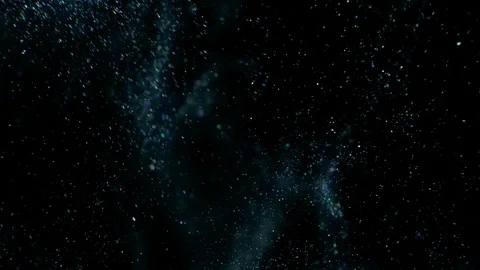 Silver ink in water Paint dropped, reacting, creating abstract cloud formations Stock Footage 113611281