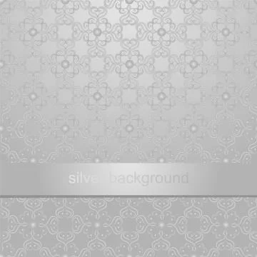 Silver invitation card Stock Illustration