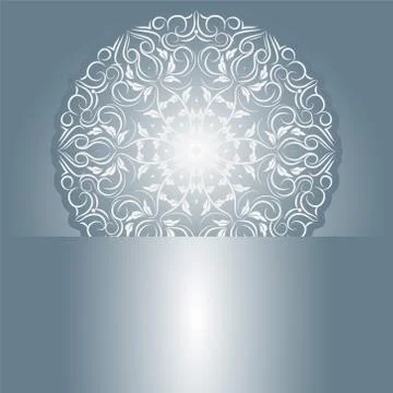 Silver invitation card Stock Illustration