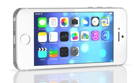 Silver iphone 5s Stock Illustration