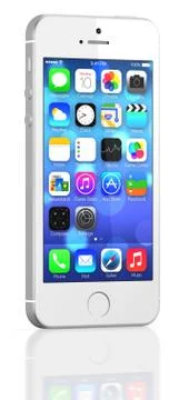 Silver iphone 5s 스톡 일러스트