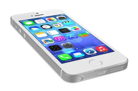 Silver iphone 5s 스톡 일러스트