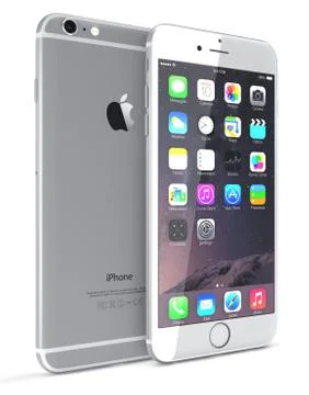 Silver iphone 6 스톡 일러스트