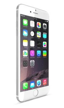 Silver iphone 6 plus 스톡 일러스트