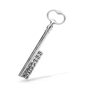 Silver key to Success Stockillustratie