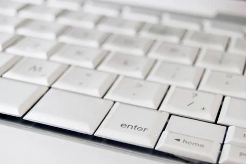 Silver keyboard Stock Photos