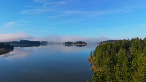 Silver Lake pan with boat Stock Footage 341774067