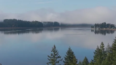 Silver Lake WA pan Stock Footage 307236772