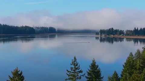 Silver Lake WA pan Stock Footage 341774041