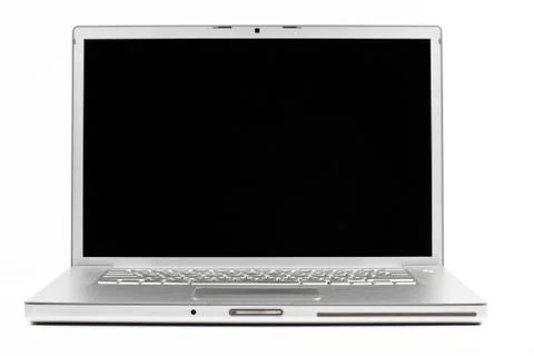 Silver laptop Stock Photos