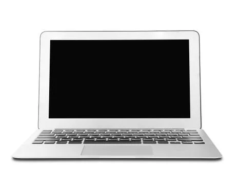Silver laptop Stock Photos