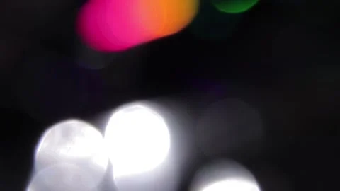 Silver light bokeh background video and color beam with color change Vídeo Stock 318363746