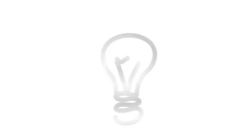 Silver light bulb drawn white Stock Footage 248306108