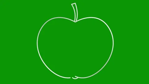 Silver line apple green Stock Footage 281555193