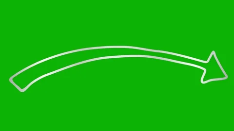 Silver line arrow green Stock Footage 242497822
