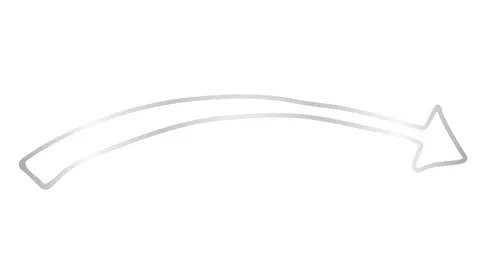 Silver line arrow white Stock Footage 242497821